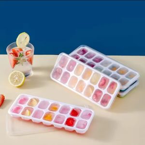 Silicone Ice Cube Tray With Lid