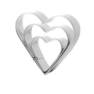 Heart Shape Cookie Cutter 3pcs Set